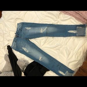 Regular ripped jeans